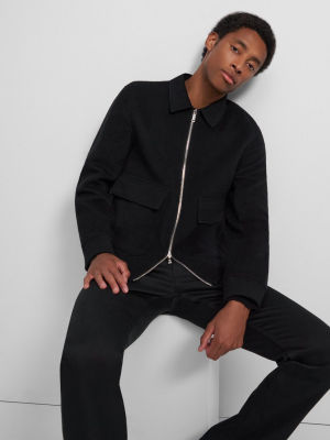 Reversible Bomber Jacket In Double-face Cashmere