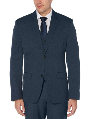 Slim Fit Textured Solid Suit Jacket