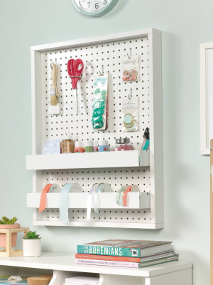 Craft Pro Wall Mount With Shelves White - Sauder