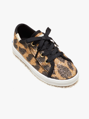 Keds Kids X Kate Spade New York Kickstart Glitter Leopard Toddler Sneakers