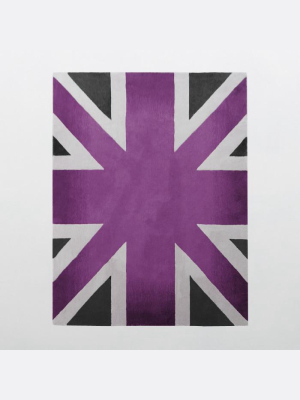 Union Jack Camden Collection 100% Wool Area Rug In Assorted Colors