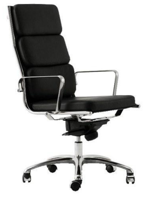 Classic Aluminum Executive Chair - Thick Seat