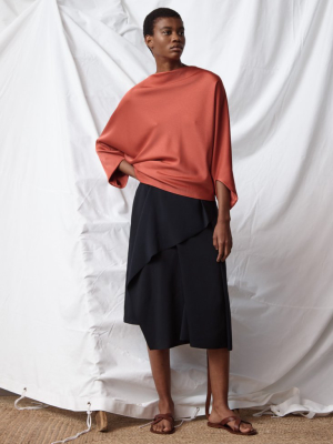 Asymmetrical Pleat Skirt