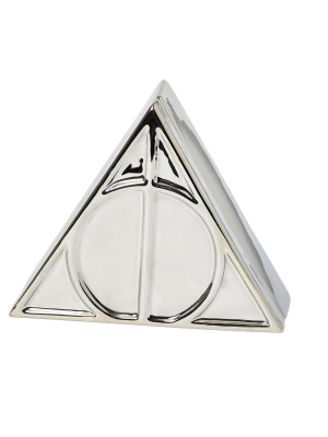 Seven20 Harry Potter Deathly Hallows Symbol Silver Storage Box | 7.5 X 6.5 Inches