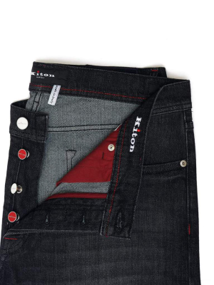 Kiton Classic Black Denim