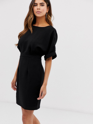 Asos Design Wiggle Mini Dress In Black