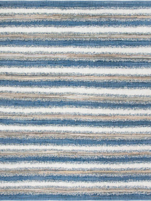 Montauk Shag Blue/multi Area Rug