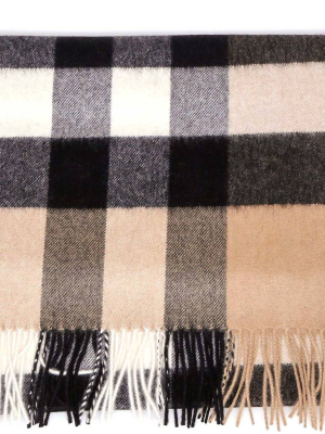 Burberry Check Fringed Scarf