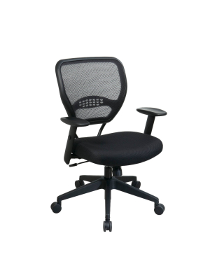 Professional Black Airgrid Back Managers Chair Black - Osp Home Furnishings