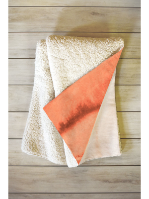 66"x50" Monika Strigel Within The Tides Sunrise Throw Blanket Orange - Deny Designs