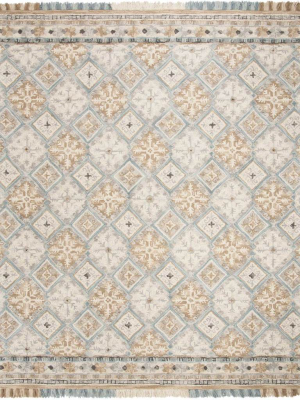 Blossom Beige/light Blue Area Rug