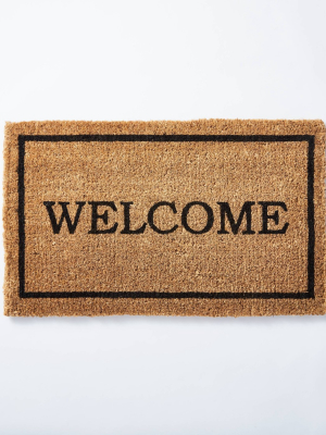 1'6"x2'6" Welcome Doormat Natural - Threshold™ Designed With Studio Mcgee