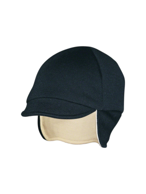 Pace Sportswear Reversable Merino Wool Cap Eggshell/black