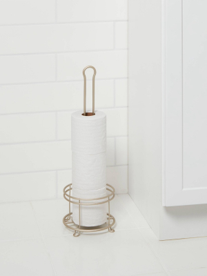3 Roll Pearl Freestanding Toilet Tissue Holder Silver - Threshold™