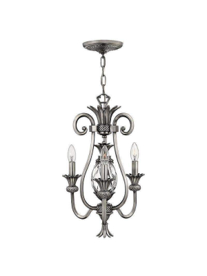 Plantation Chandelier Polished Antique Nickel