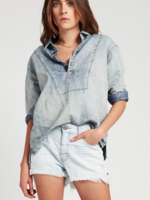 One Teaspoon Brando Bonita High Waist Denim Shorts