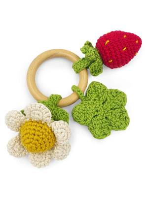 Myum Organic Spring Teether Rattle