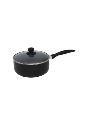 Gourmet Chef 3 Fl Qt Eco Friendly Non Stick Ceramic Sauce Pan - Black