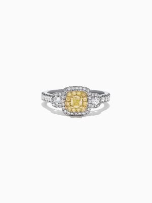 Effy Canare 18k Two-tone Gold Yellow And White Diamond Ring, 0.96 Tcw