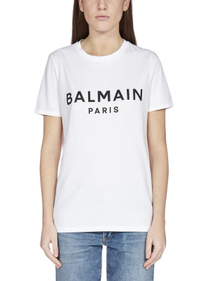 Balmain Logo Printed T-shirt