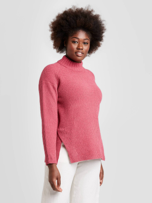 Women's Mock Turtleneck Tunic Pullover Sweater - A New Day™