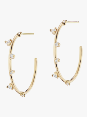 Small Scatter Hoop Earrings