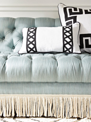 Baxter T-arm Sofa With Bullion Fringe