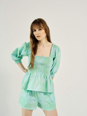 Signe Blouse - Quiet Green