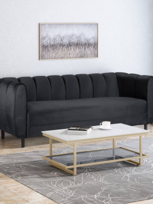 Bobran Modern Velvet Sofa - Christopher Knight Home