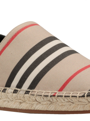 Burberry Iconic Striped Pattern Espadrilles