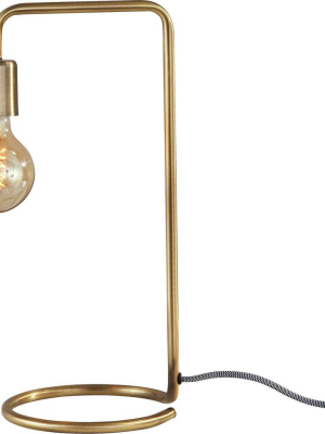 Montgeron Desk Lamp Antique Brass