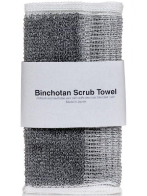 Binchotan Charcoal Body Scrub Towel 9" X 40"