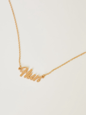 Gold Hun Necklace