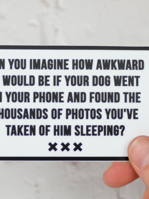 Dog Photos... Vinyl Sticker
