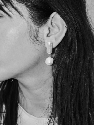 Joy Pearl Earrings | Sterling Silver