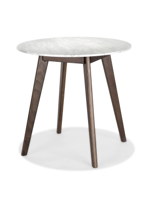 Gabrielle Marble Round Dining Table - Poly & Bark