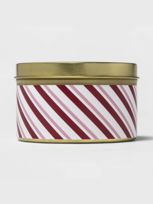 5oz Tin Jar Candle Candy Cane - Threshold™