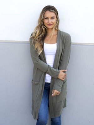 Comfy Cardigan - Olive