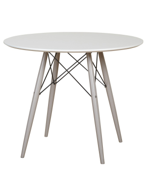 Elba Dining Table - White - Gray - Target Marketing Systems