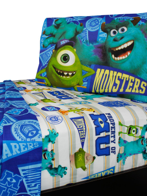 Monsters U Twin Sheet Set 3pc Scare Pennant Bed Accessories - Monsters University..