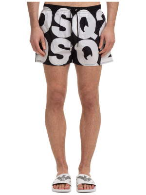 Dsquared2 Logo Print Swim Trunks