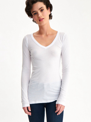 Long Sleeve V Neck