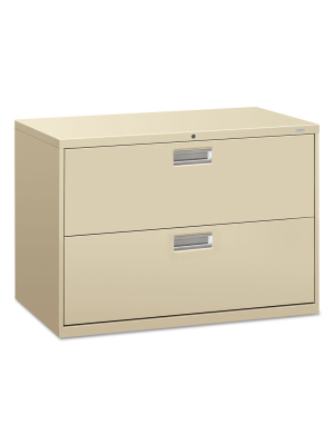 Hon 600 Series Two-drawer Lateral File 42w X 18d Putty 692ll