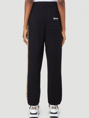 Burberry Check Stripe Track Pants