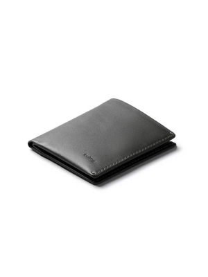 Bellroy Leather/ Rfid Note Sleeve Wallet- Charcoal