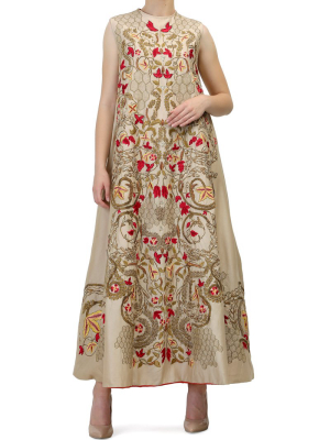 Embroidered Sleeveless Kurta