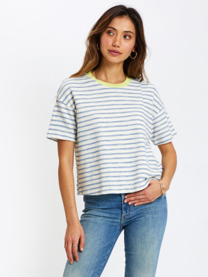 Catalina Stripe Boxy Crew