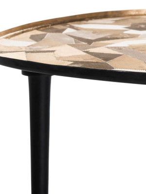 Heavenly Oval Side Table Black