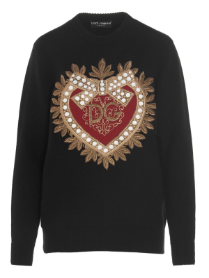 Dolce & Gabbana Logo Embroidered Jumper