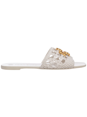 Tory Burch Eleanor Woven Slide Sandals